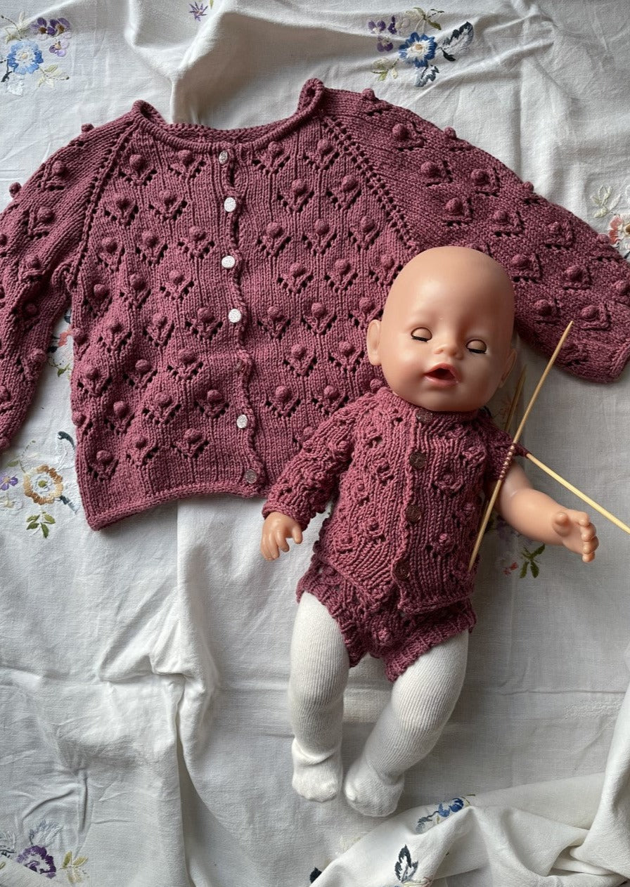 Blomstret cardigan