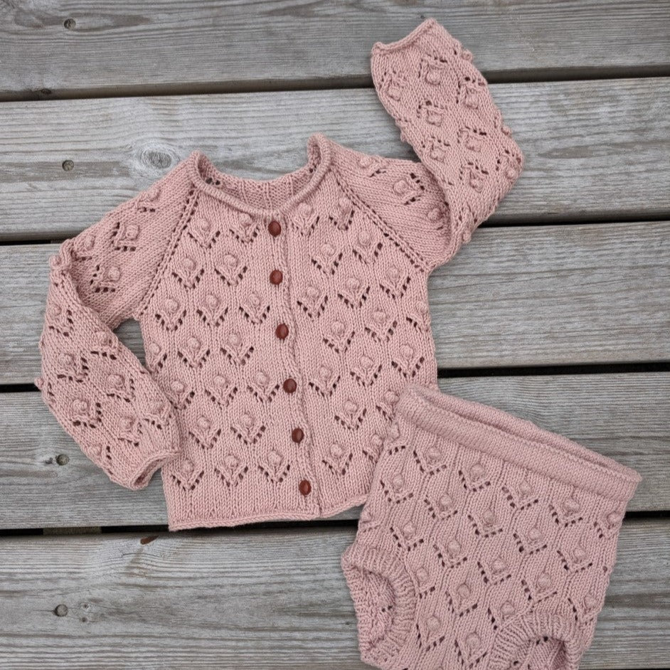 Blomstret cardigan