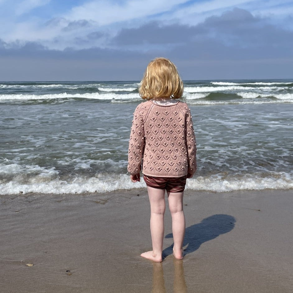 Blomstret cardigan