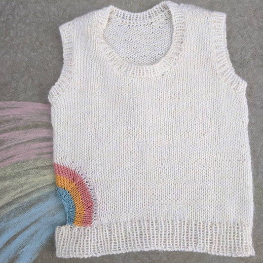 Regnbue vest