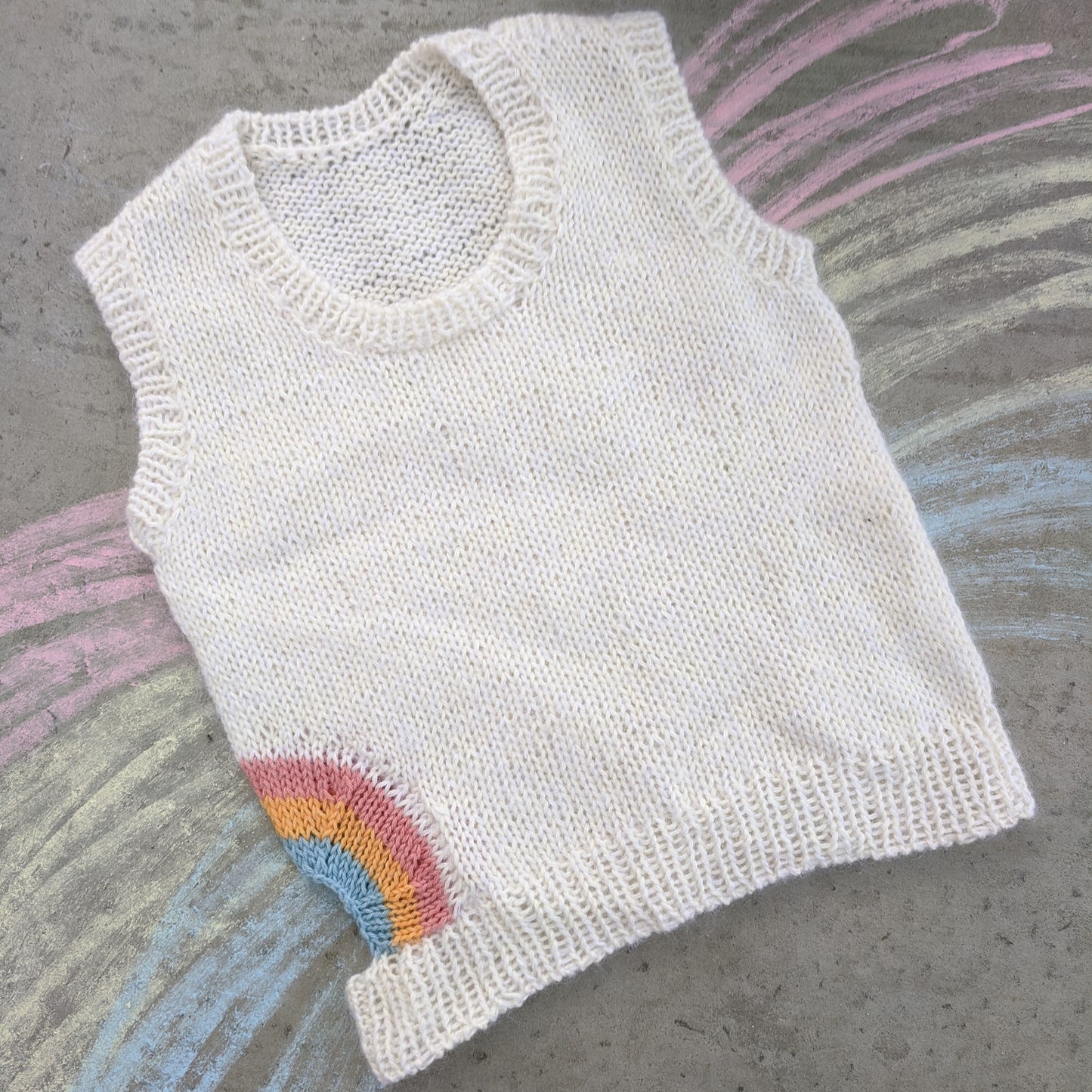 Regnbue vest