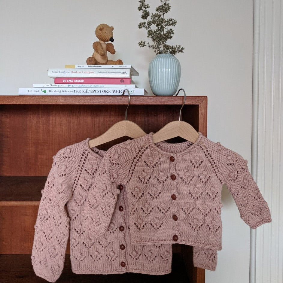 Blomstret cardigan